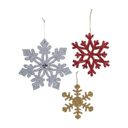 ของตกแต่ง SIAMXMAS SNOW FLAKE หลากสี (แพ็ก 3 ชิ้น)_0