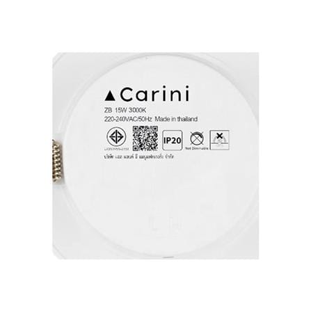 ดาวน์ไลท์ LED CARINI ZB 5.7 นิ้ว 15 วัตต์ WARM WHITE สีขาว_6