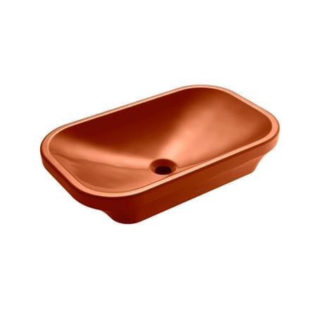 อ่างล้างหน้าวางบน TOTO LW630JDW/F-SCR สีแดง