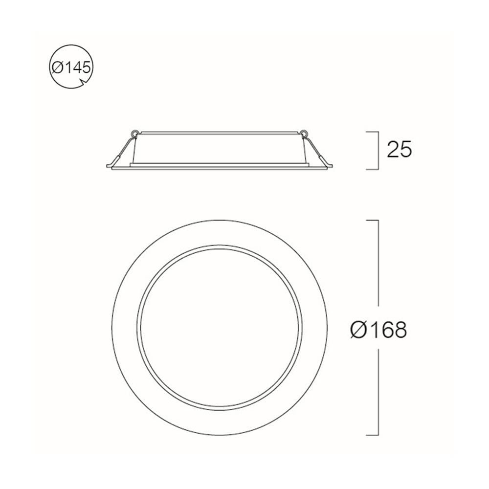 ดาวน์ไลท์ LED CARINI ZB 5.7 นิ้ว 15 วัตต์ DAYLIGHT/COOL WHITE/WARM WHITE สีขาว