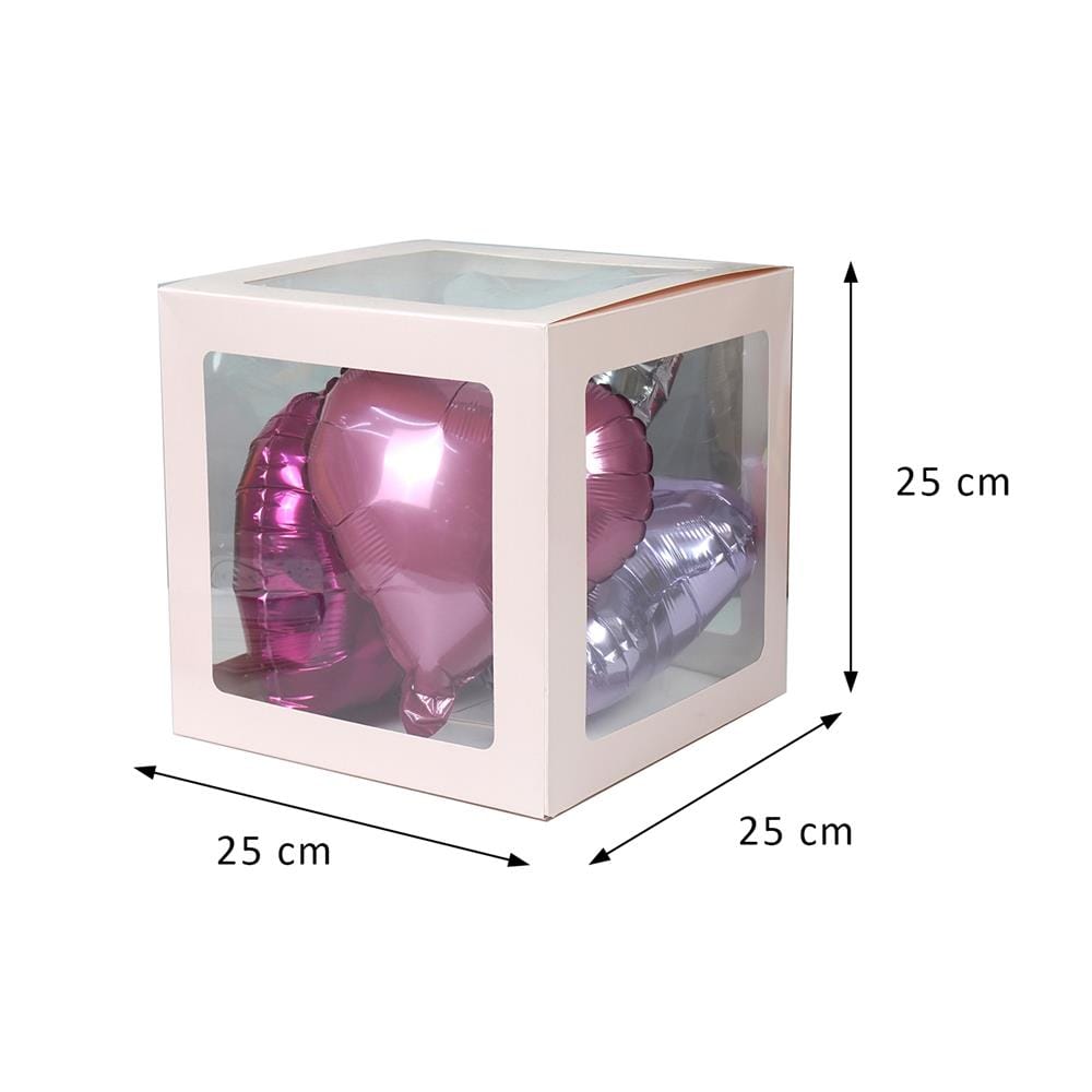 อุปกรณ์ตกแต่ง กล่องของขวัญ SNAZZ สีชมพู/ม่วง/ขาว
