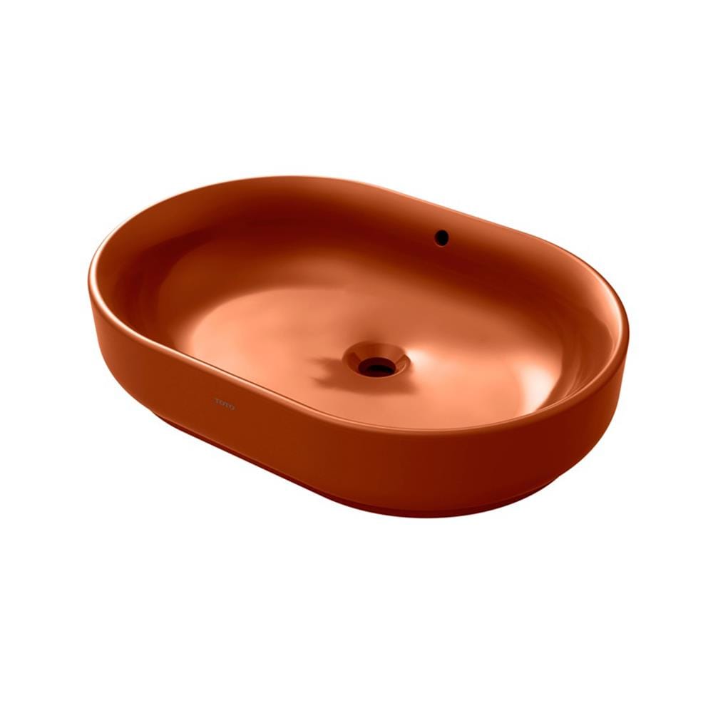 อ่างล้างหน้าวางบน TOTO LW896JW/F-SCR สีแดง