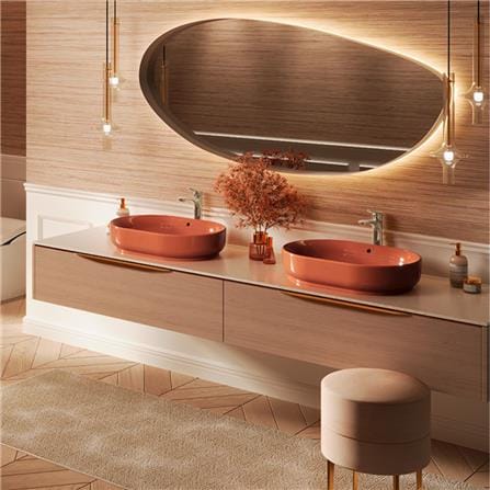 อ่างล้างหน้าวางบน TOTO LW896JW/F-SCR สีแดง_2