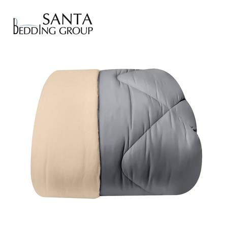 ผ้านวม SANTA BEDDING 100x90 นิ้ว สี BROWN/GREY_0