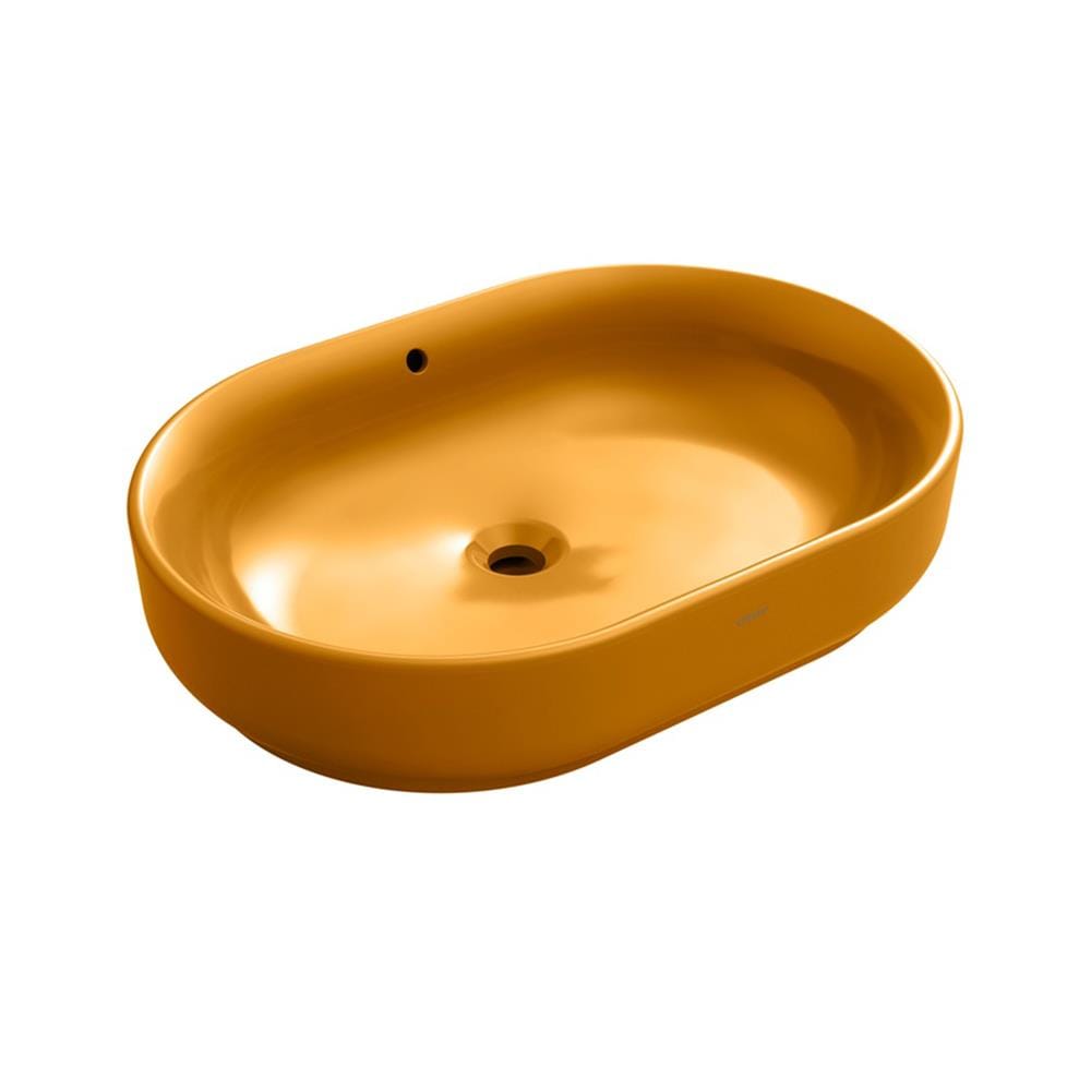 อ่างล้างหน้าวางบน TOTO LW896JW/F-MDR สีส้ม