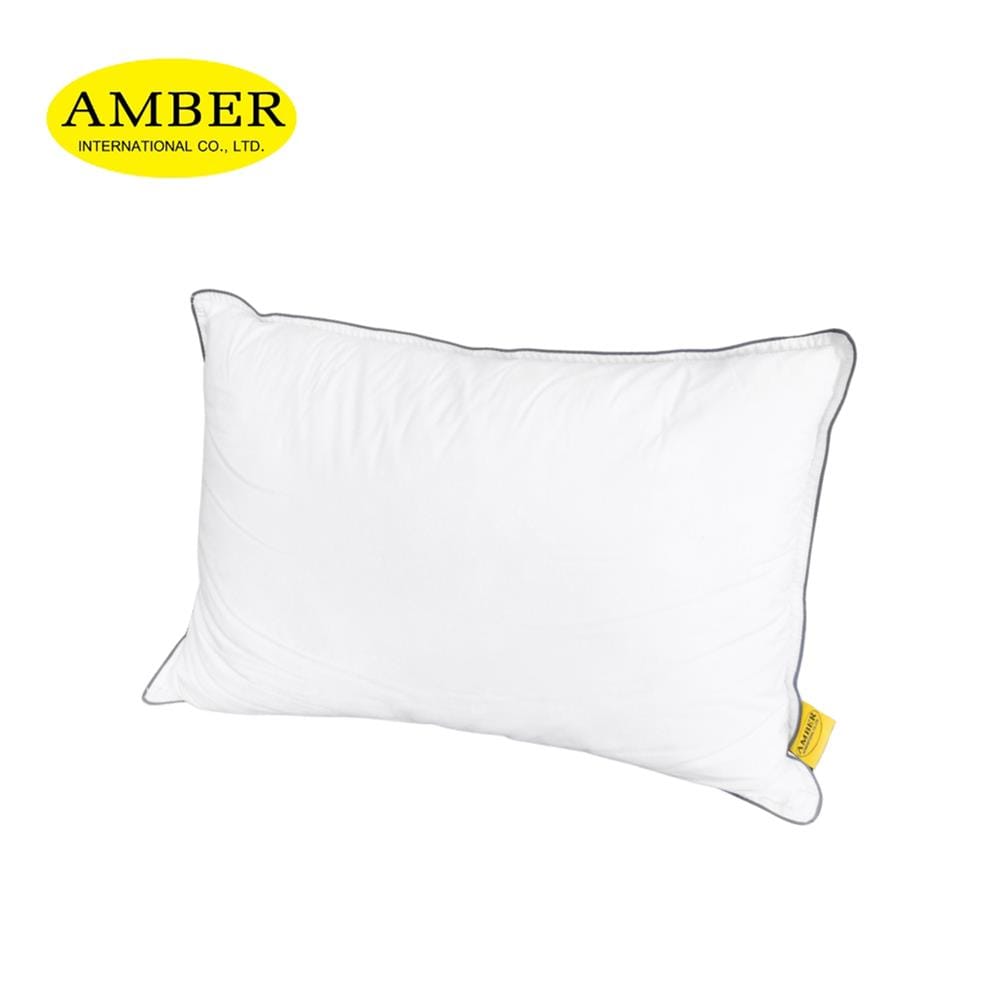 หมอนหนุน ขนห่านเทียม AMBER BABY MICROGEL สีขาว