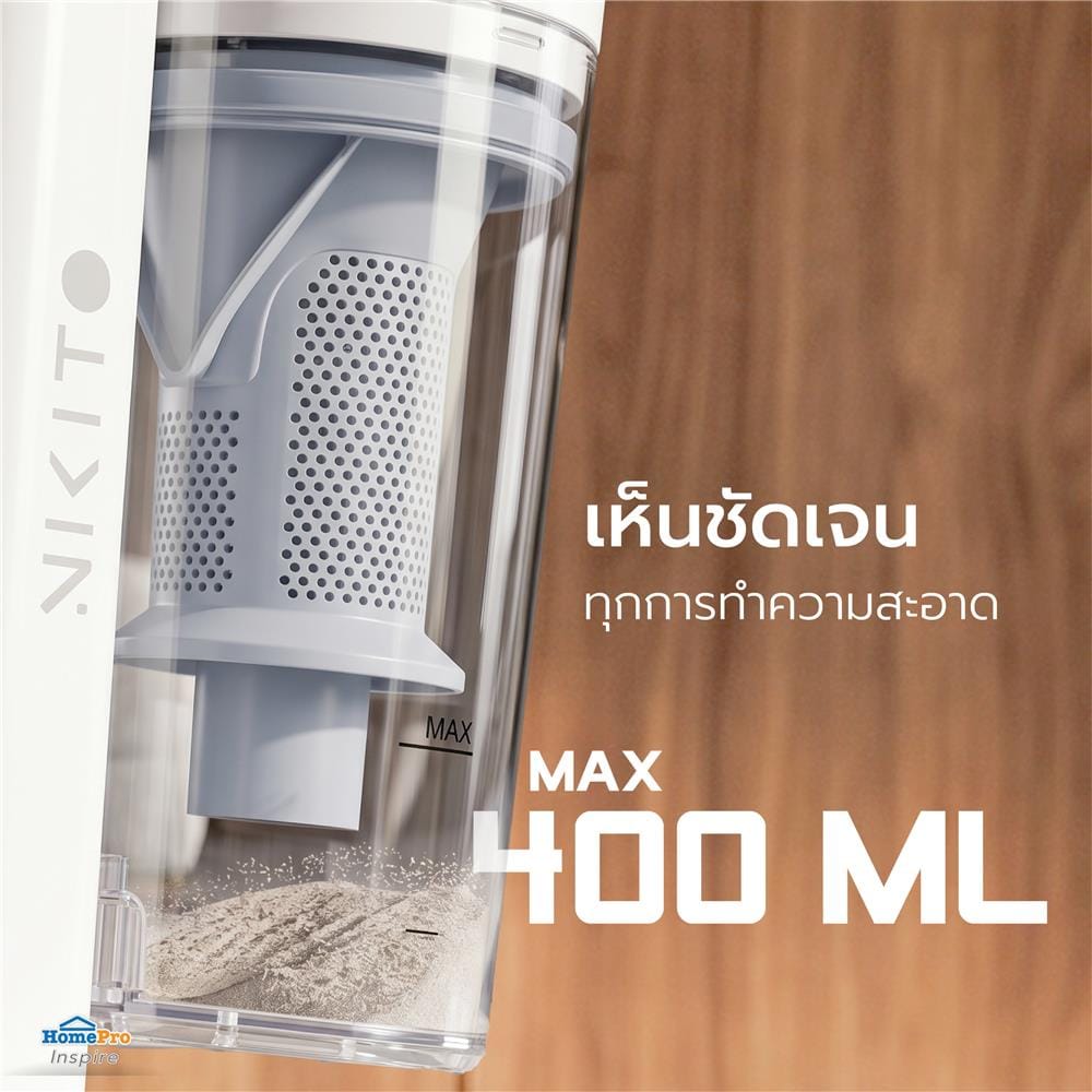 เครื่องดูดฝุ่นแบบด้าม NIKITO NK-STV02 สีขาว