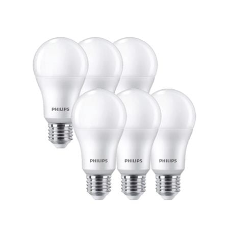 หลอด LED PHILIPS A60 15 วัตต์ DAYLIGHT E27 (แพ็ก 6 ชิ้น)