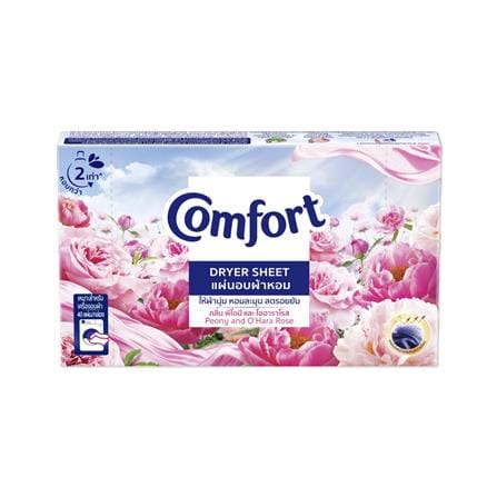 แผ่นอบผ้าหอม COMFORT 40 แผ่น กลิ่นพีโอนีและโอฮาราโรส_0