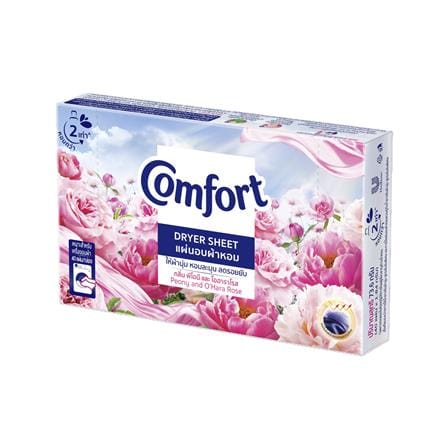 แผ่นอบผ้าหอม COMFORT 40 แผ่น กลิ่นพีโอนีและโอฮาราโรส_1