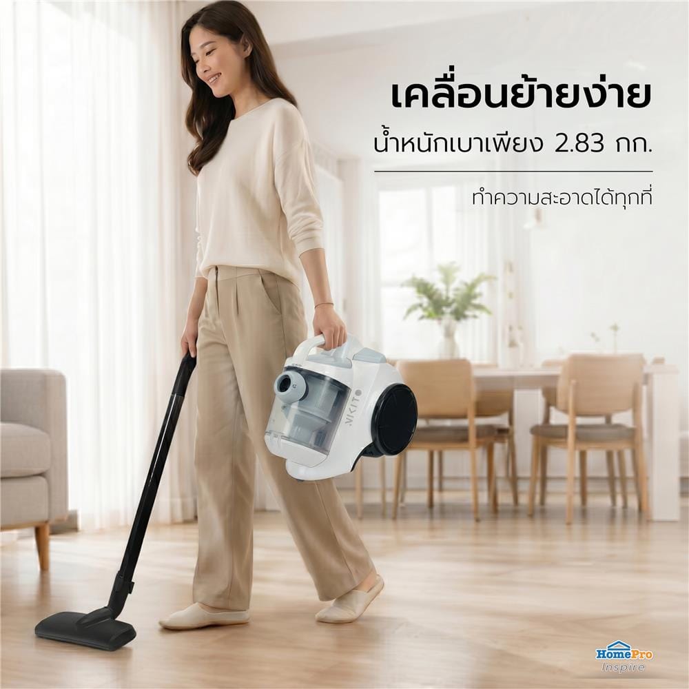 เครื่องดูดฝุ่นแบบกล่อง NIKITO NK-BLV01 สีขาว