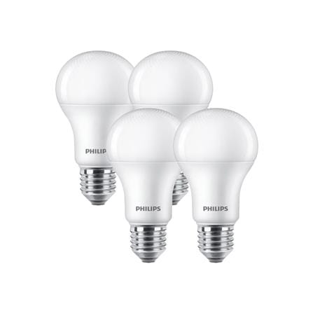 หลอด LED PHILIPS A60 12 วัตต์ COOL WHITE E27 (แพ็ก 4 ชิ้น)_0
