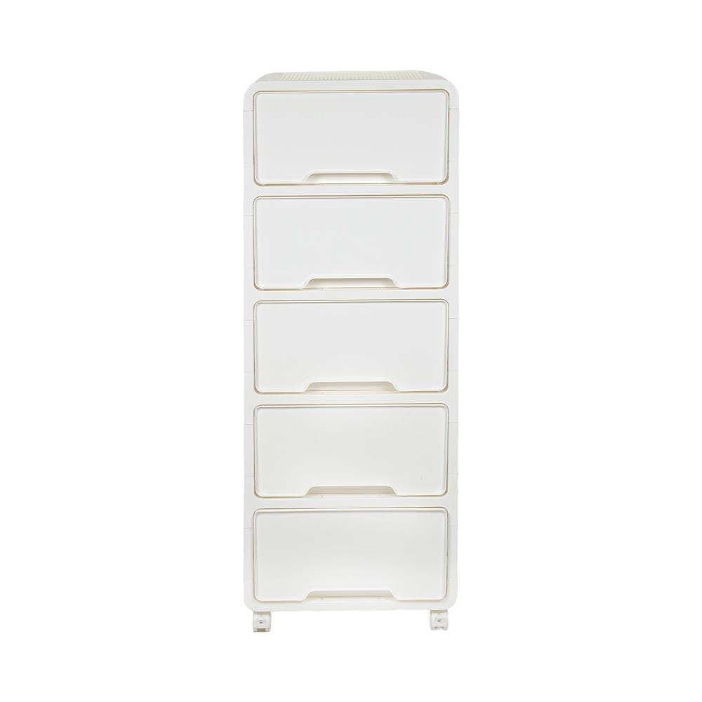 ตู้ลิ้นชัก 5 ชั้น STACKO YURI 46.7x40.8x111.3 ซม. สีขาว