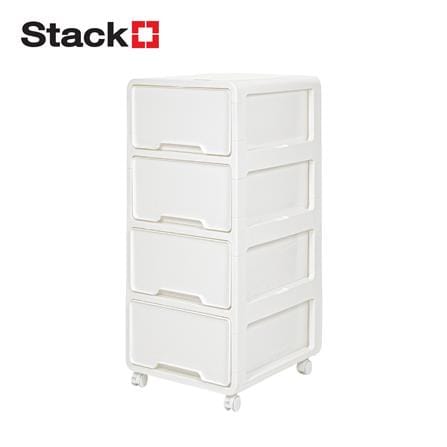 ตู้ลิ้นชัก 4 ชั้น STACKO YURI 46.7x40.8x90.4 ซม. สีขาว_0