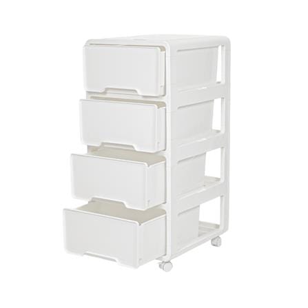 ตู้ลิ้นชัก 4 ชั้น STACKO YURI 46.7x40.8x90.4 ซม. สีขาว_3