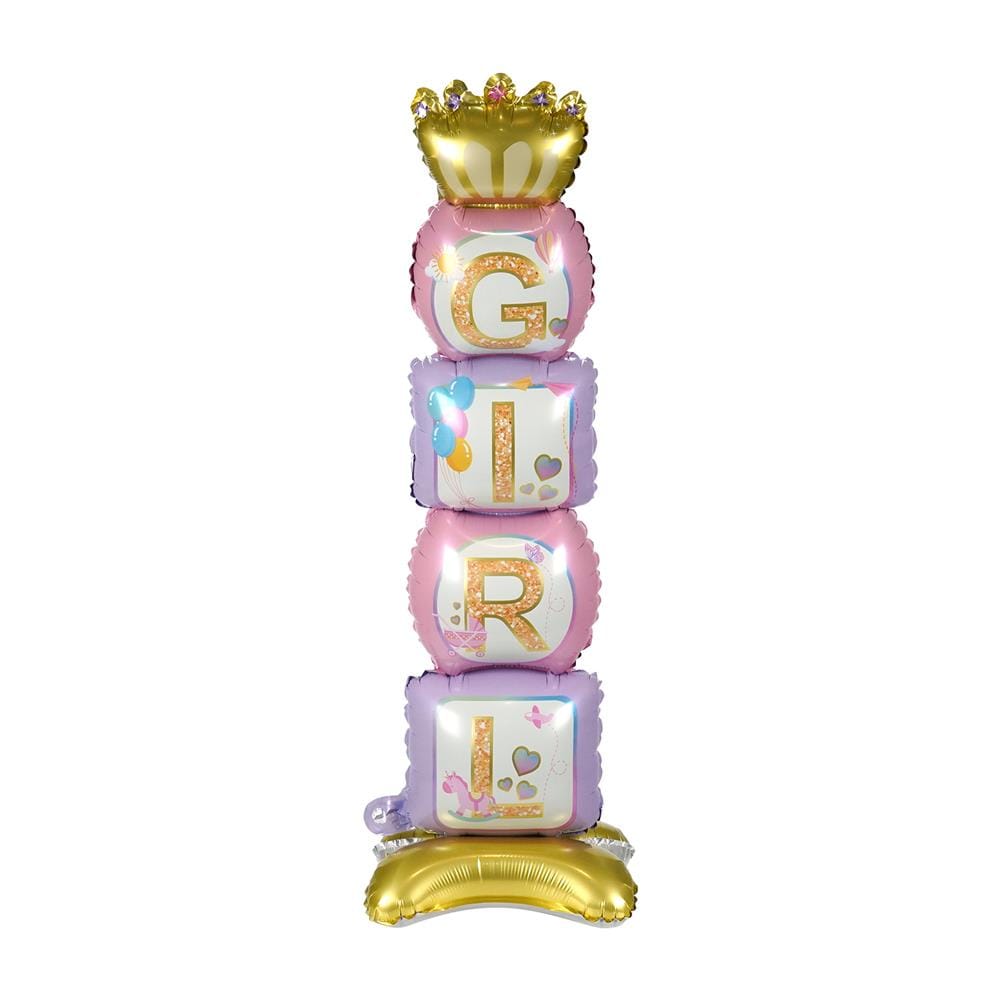 ลูกโป่งฟอยล์ GIRL SNAZZ 46 นิ้ว สีชมพู