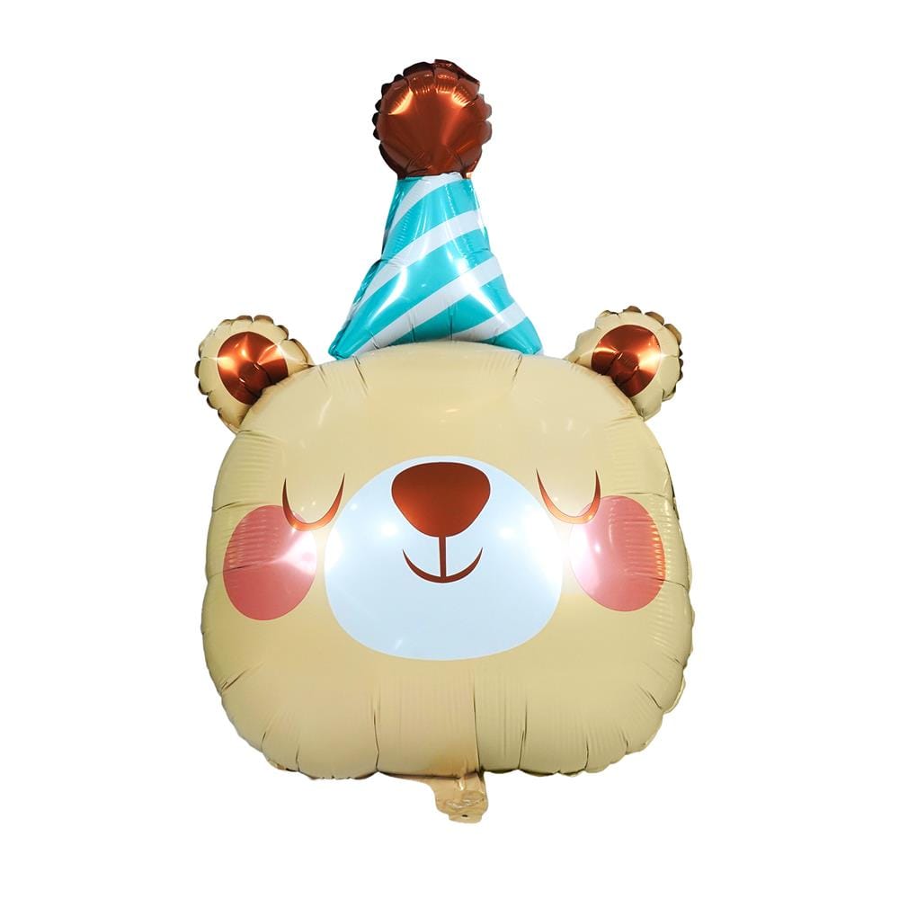 ลูกโป่งฟอยล์ HBD BEAR SNAZZ 18 นิ้ว หลากสี