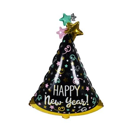 ลูกโป่งฟอยล์ HAPPY NEW YEAR SNAZZ 18 นิ้ว สีดำ-ทอง_1