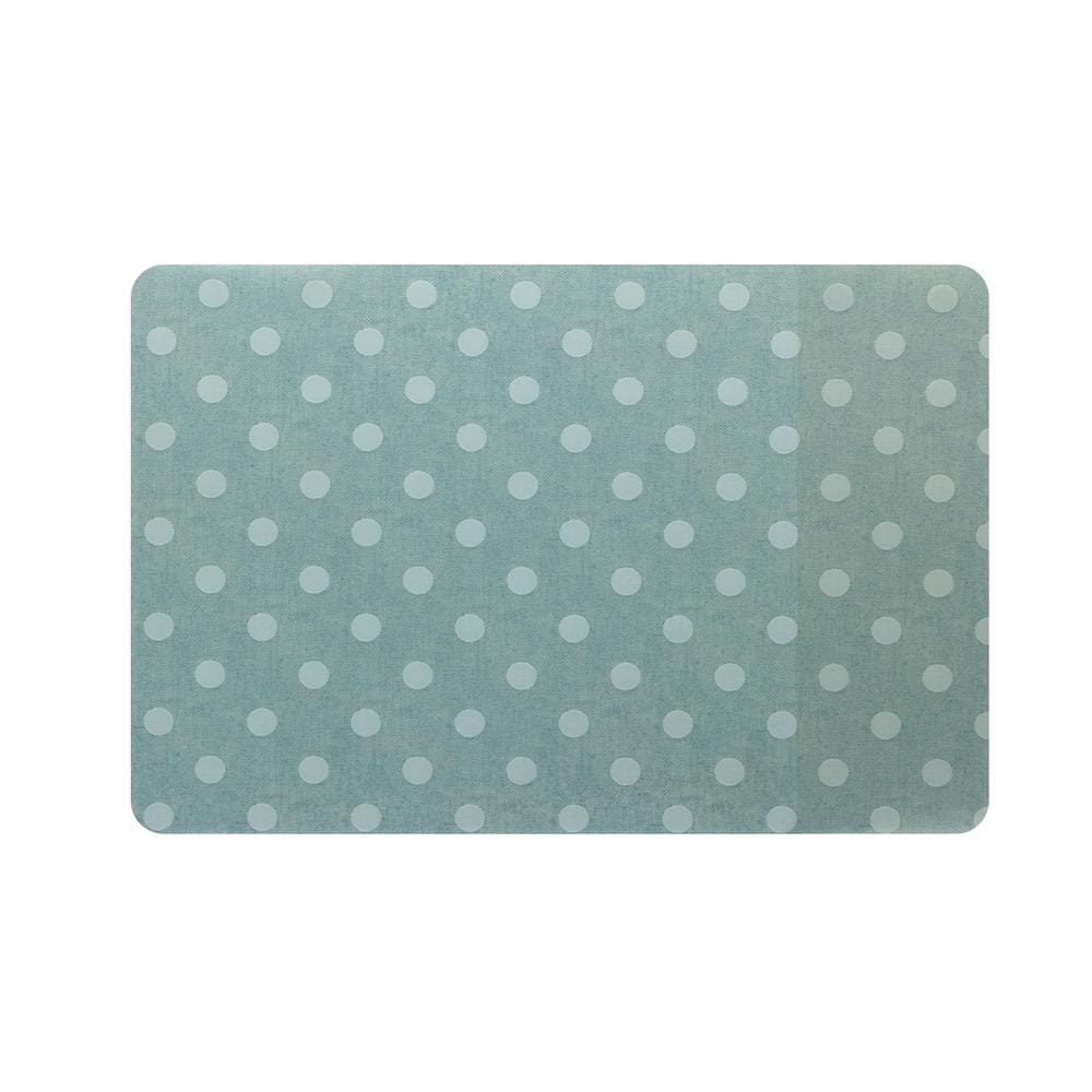 แผ่นรองจาน PVC SRITHAI POLKA GREEN สีเขียว