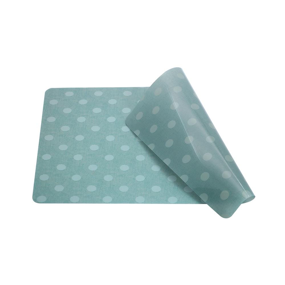 แผ่นรองจาน PVC SRITHAI POLKA GREEN สีเขียว