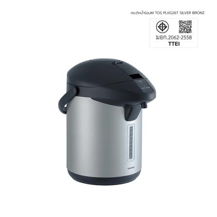 กระติกน้ำร้อน MANUAL TOSHIBA PLKG26T สีบรอนซ์เงิน 2.6 ลิตร_1