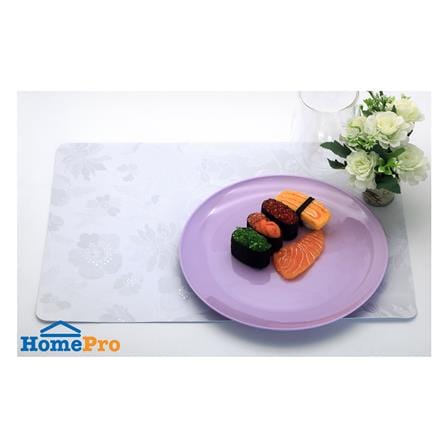 แผ่นรองจาน PVC SRITHAI PEONY สีขาว_4