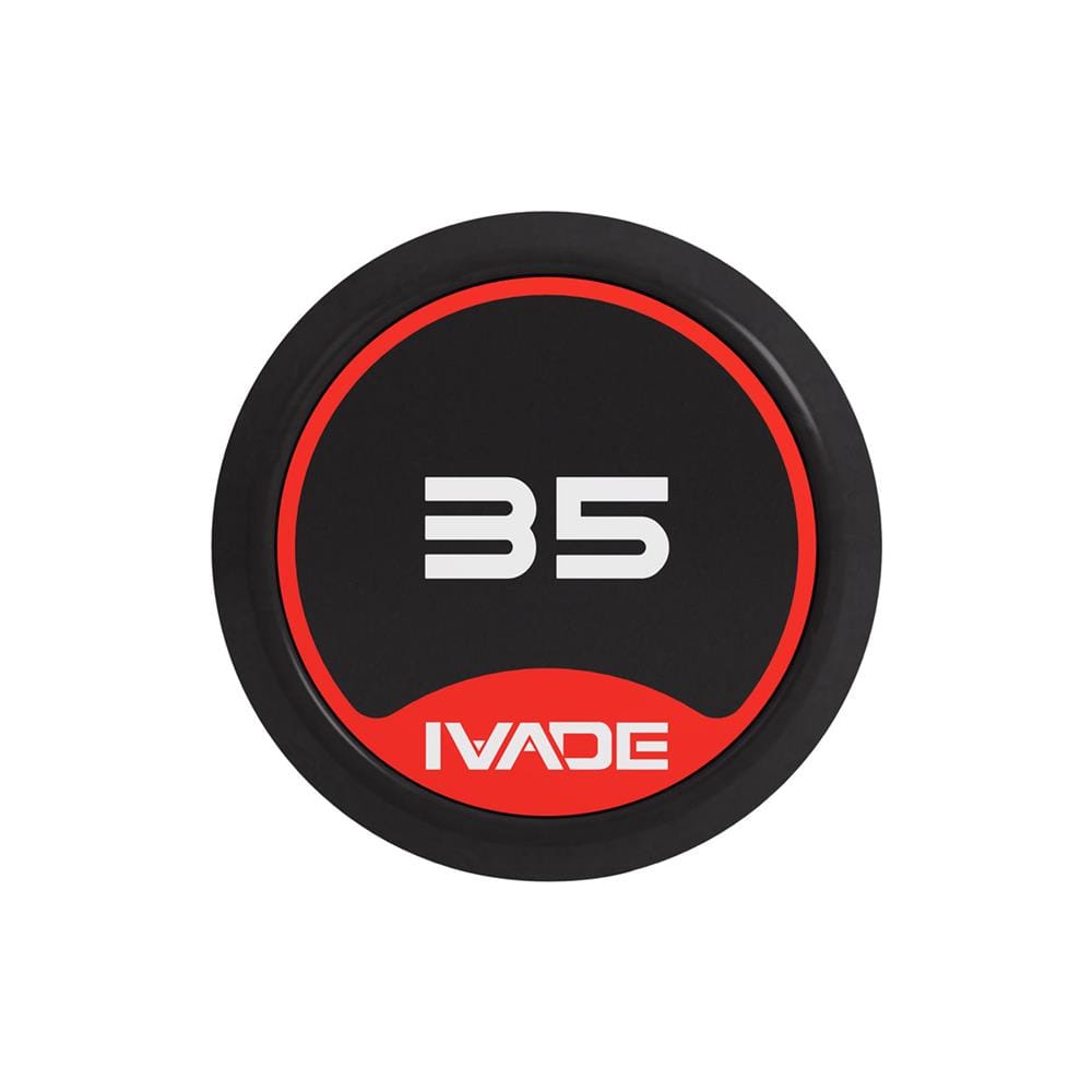 บาร์เบลแกนตรงหุ้มยาง IVADE 35 กก. (1 ชิ้น)