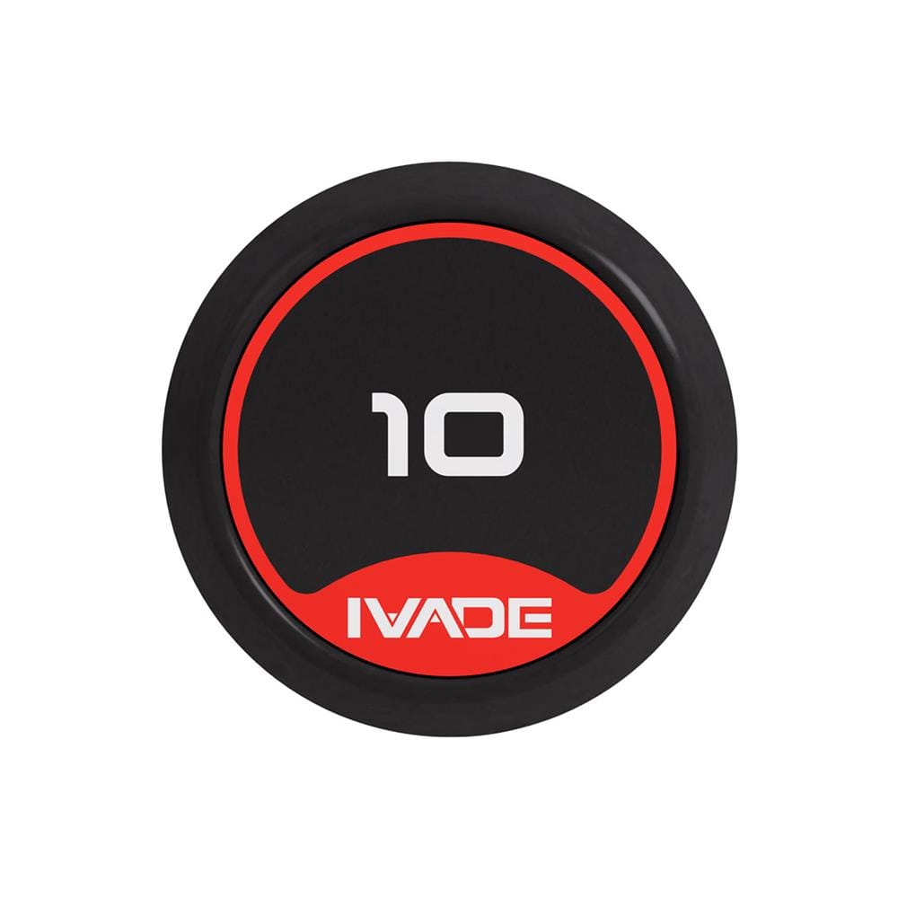บาร์เบลแกนตรงหุ้มยาง IVADE 10 กก. (1 ชิ้น)