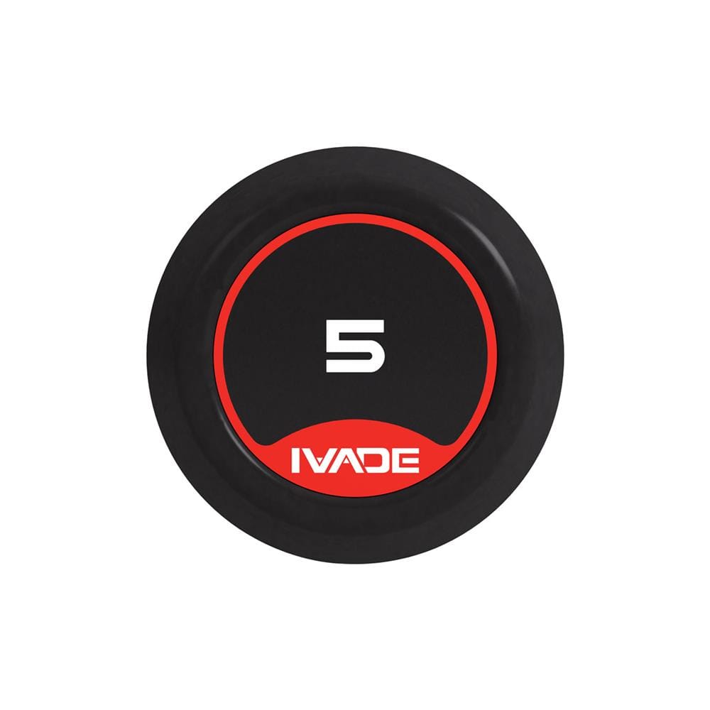 บาร์เบลแกนตรงหุ้มยาง IVADE 5 กก. (1 ชิ้น)