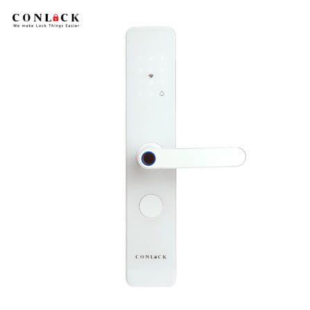 กลอนดิจิตอล CONLOCK CL-X1 สีขาว_0