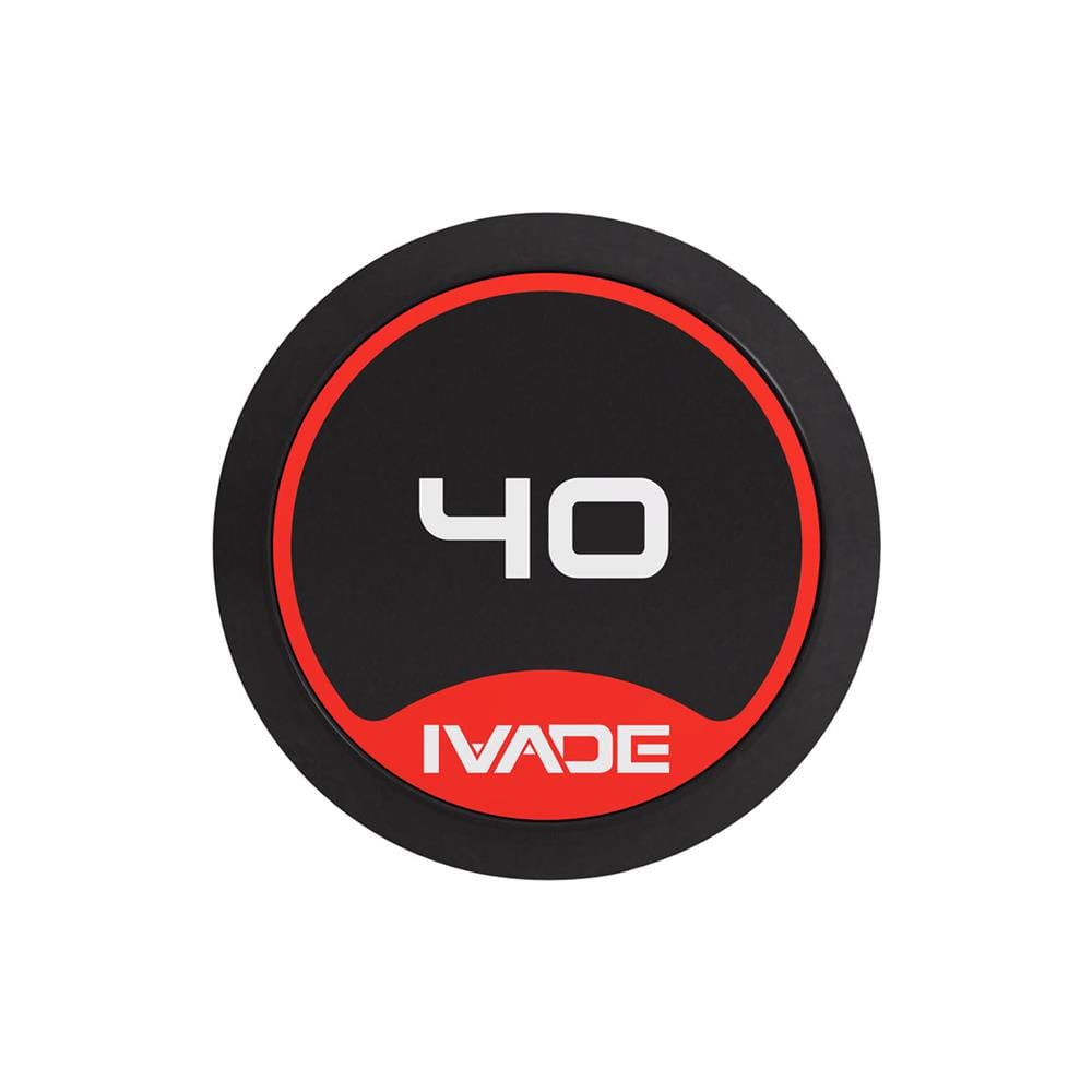 บาร์เบลแกนตรงหุ้มยาง IVADE 40 กก. (1 ชิ้น)