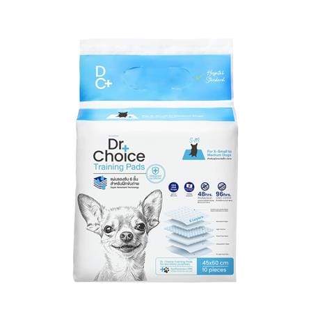 แผ่นรองซับ DR.CHOICE SIZE M 45x60 ซม. (แพ็ก 10 ชิ้น)_0