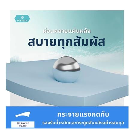 ที่นอนไฮบริด 3.5 ฟุต LOTUS รุ่น ASCOTT ICETECH พร้อมชุดเครื่องนอน 7 ชิ้น_5