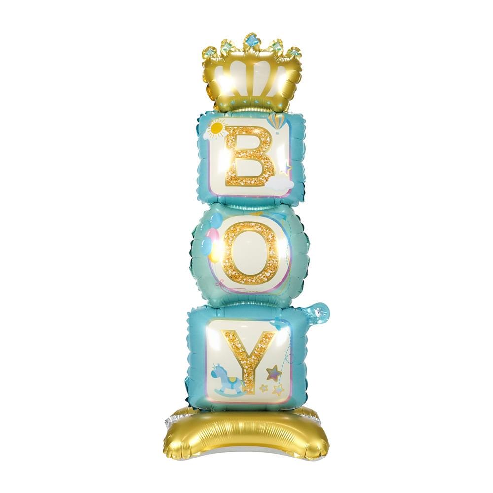 ลูกโป่งฟอยล์ BOY SNAZZ 46 นิ้ว สีฟ้า