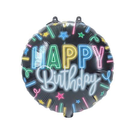 ลูกโป่งฟอยล์ HAPPY BIRTH DAY BALL SNAZZ 18 นิ้ว สีดำ_0