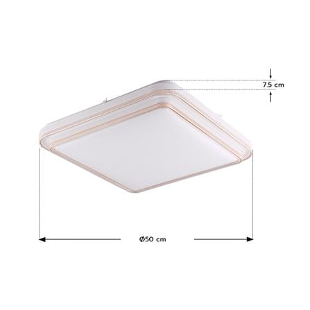 ไฟเพดาน LED STARLIGHT 04-SL-8525-500 74 วัตต์ DAYLIGHT/COOL WHITE/WARMWHITE 19 นิ้ว สีขาว/ทอง_5