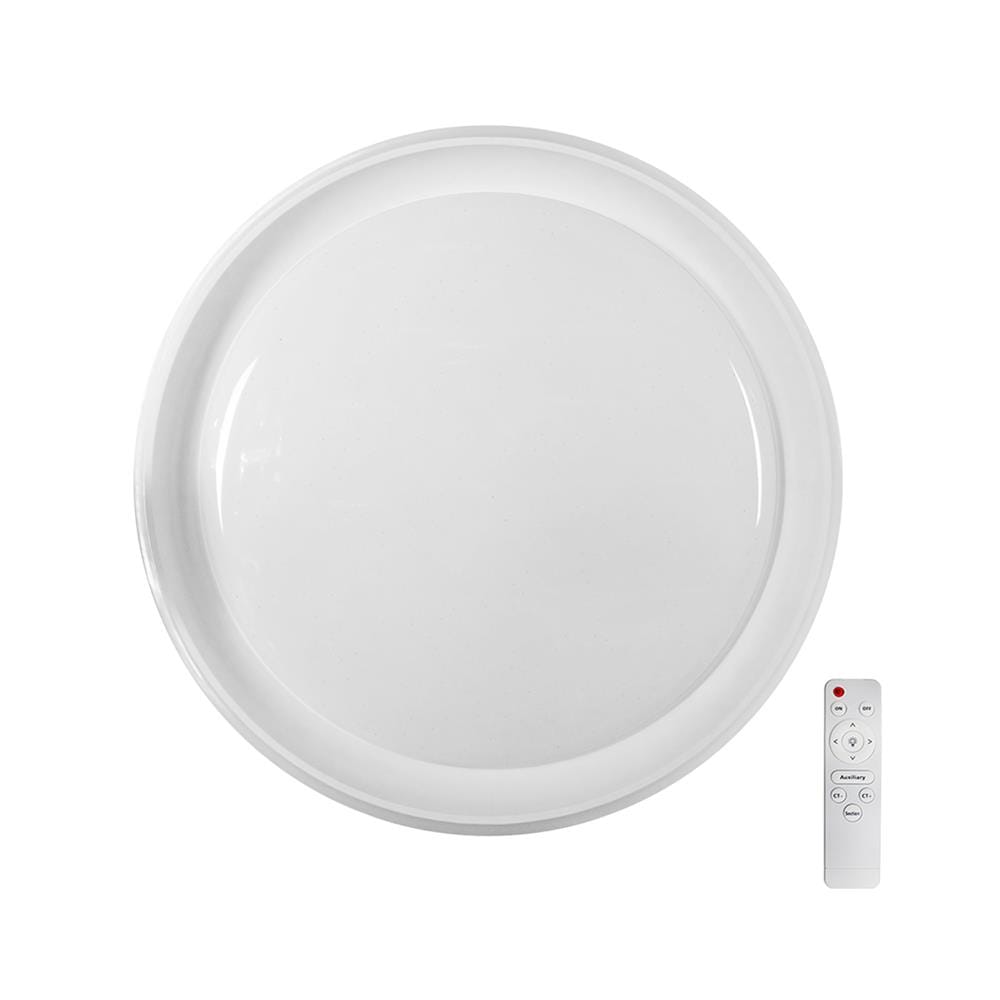 ไฟเพดาน LED STARLIGHT 04-CL-20369-WH 65 วัตต์ DAYLIGHT/COOL WHITE/WARMWHITE 19 นิ้ว สีขาว