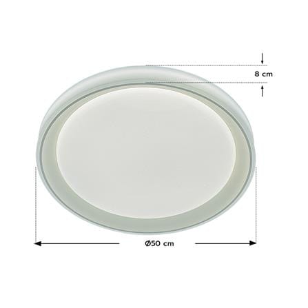 ไฟเพดาน LED STARLIGHT 04-CL-20369-WH 65 วัตต์ DAYLIGHT/COOL WHITE/WARMWHITE 19 นิ้ว สีขาว_4