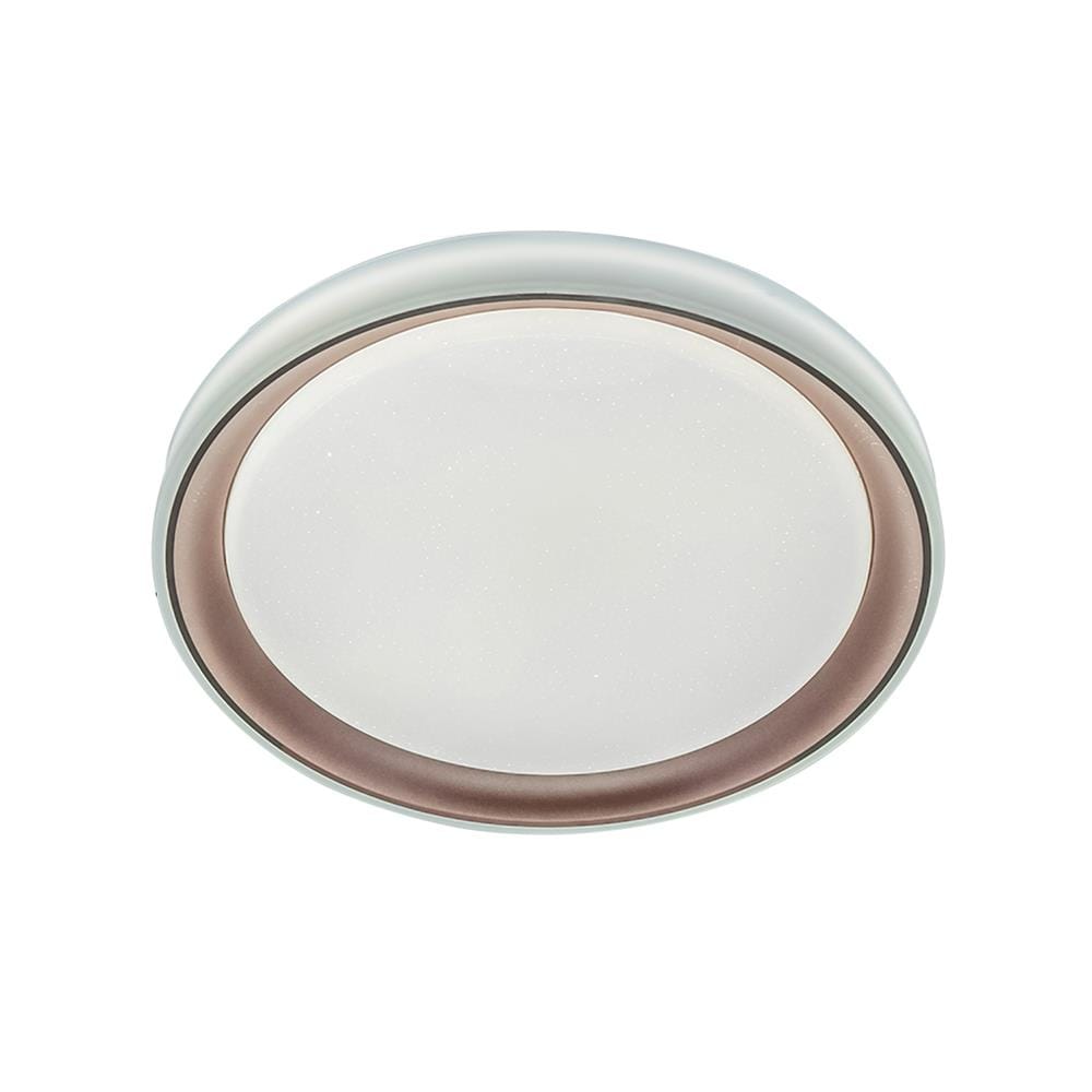 ไฟเพดาน LED STARLIGHT 04-CL-20369-BR 65 วัตต์ DAYLIGHT/COOL WHITE/WARMWHITE 19 นิ้ว สีขาว/น้ำตาล
