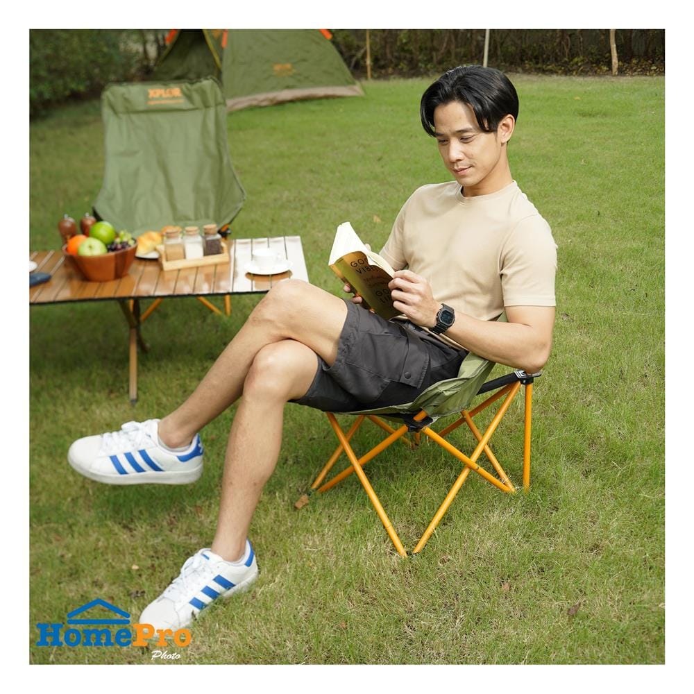 เก้าอี้แคมป์ปิ้ง SPRING XPLOR 55x66 ซม. สีเขียว