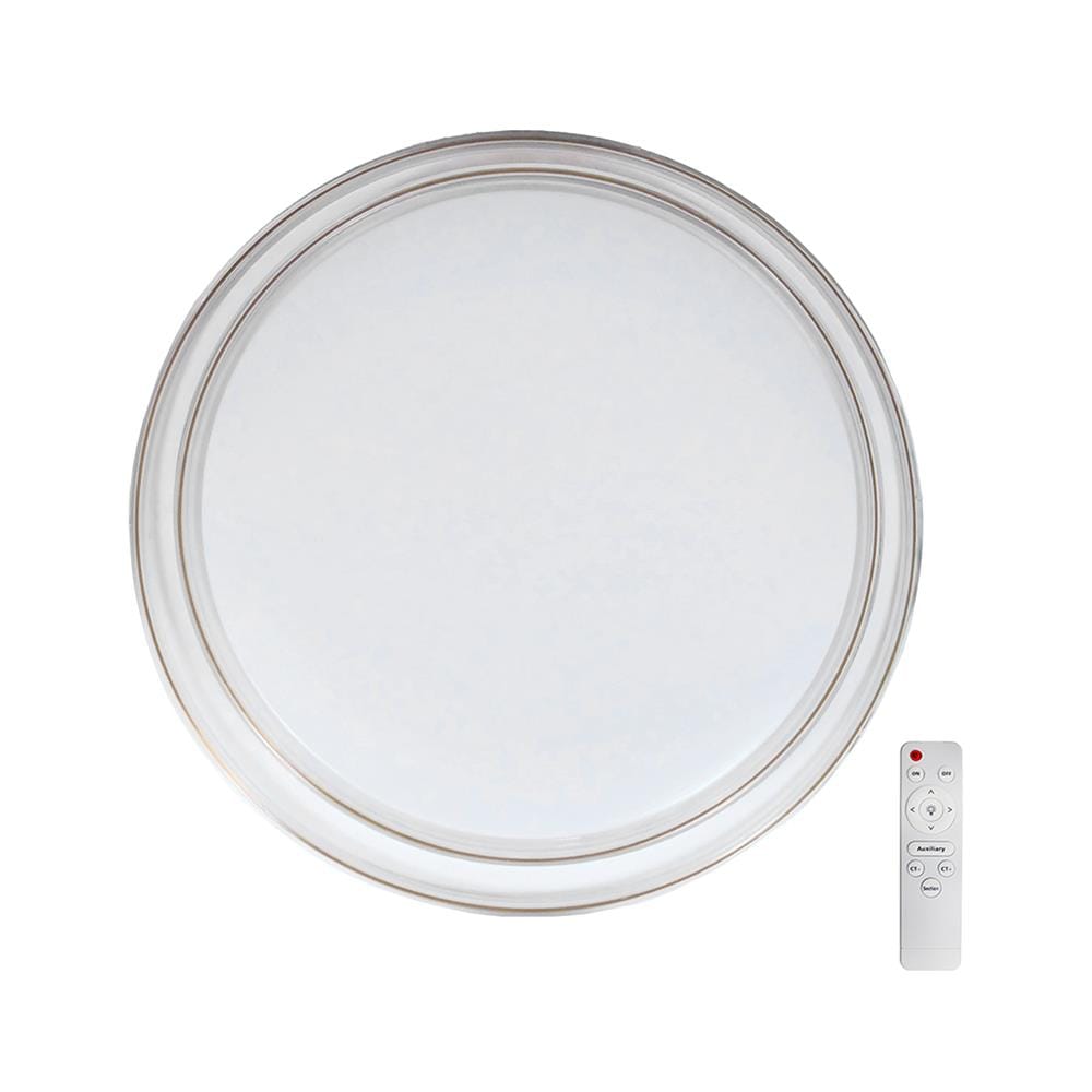 ไฟเพดาน LED STARLIGHT 04-SL-8522-500 74 วัตต์ DAYLIGHT/COOL WHITE/WARMWHITE 19 นิ้ว สีขาว/ทอง
