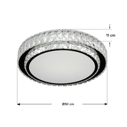 ไฟเพดาน LED STARLIGHT 04-SL-1011-500 80 วัตต์ DAYLIGHT/COOL WHITE/WARMWHITE 19 นิ้ว สีขาว_5