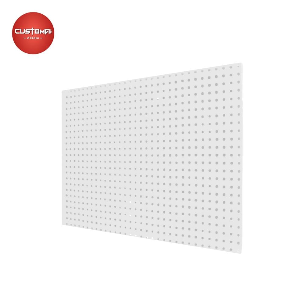 แผงเหล็กแขวนเครื่องมือ&nbsp;CUSTOMAI PEGBORD SIZE L 60x80 ซม. สีขาว