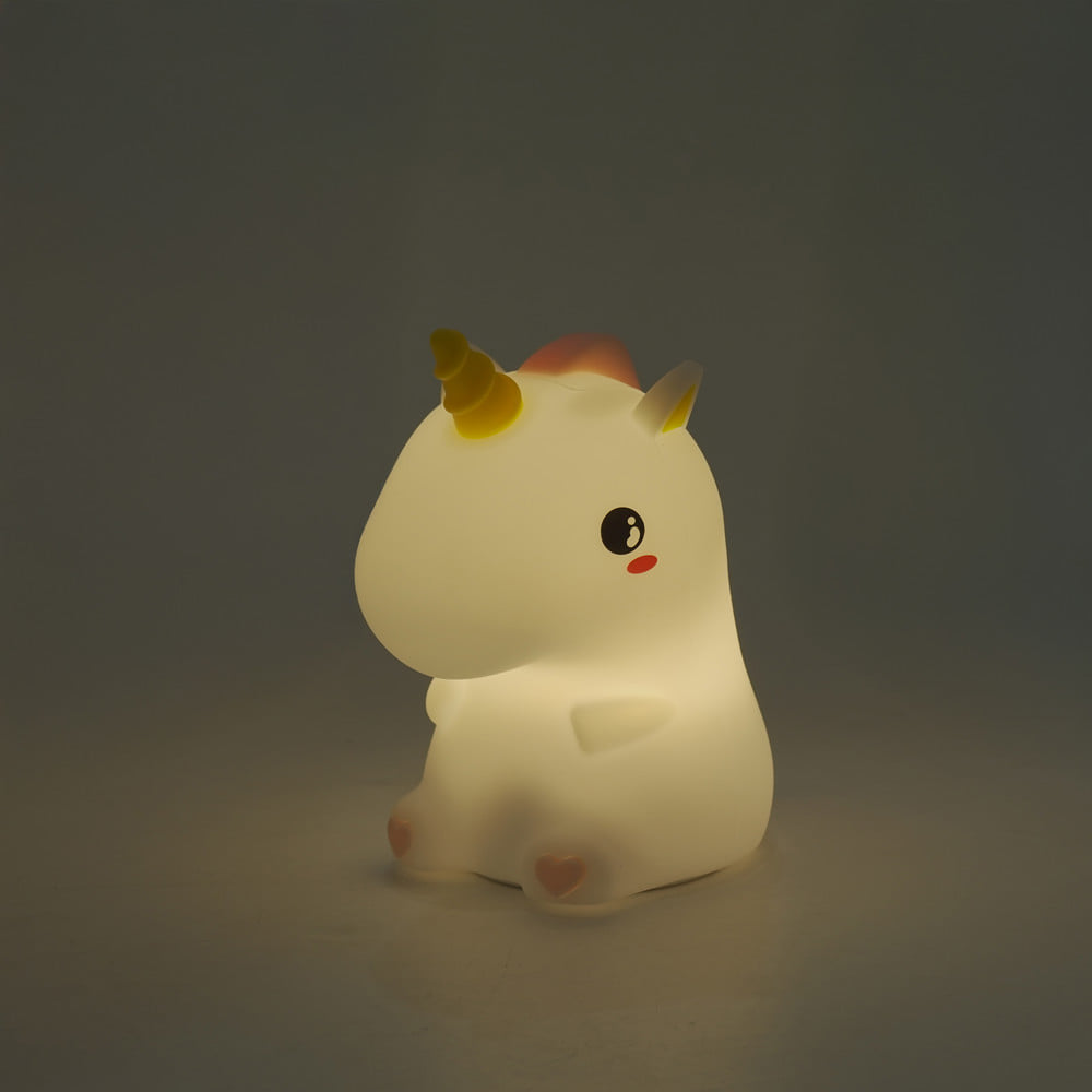 โคมไฟซิลิโคน ยูนิคอร์นน้อย CARINI UNICORN 1.4 วัตต์ เปลี่ยนแสงได้ สีขาว/เหลือง/ชมพู