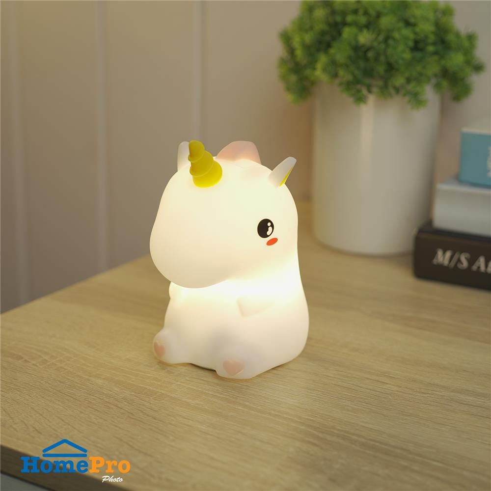 ไฟตั้งโต๊ะ LED CARINI UNICORN 1.4 วัตต์ สีขาว/เหลือง/ชมพู