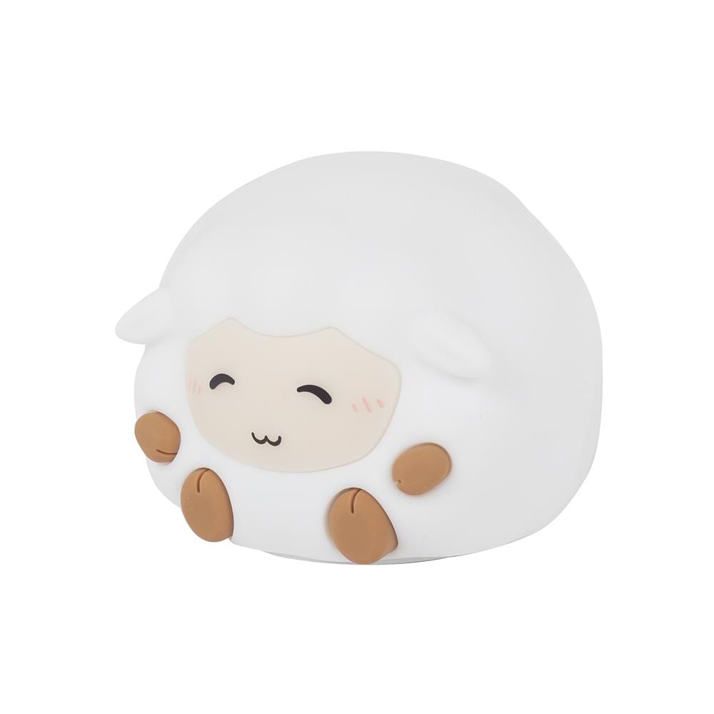 โคมไฟซิลิโคน แกะน้อย CARINI LITTLE SEEP 1.4 วัตต์ เปลี่ยนแสงได้ สีขาว/น้ำตาล