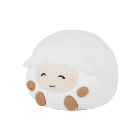 โคมไฟซิลิโคน แกะน้อย CARINI LITTLE SEEP 1.4 วัตต์ เปลี่ยนแสงได้ สีขาว/น้ำตาล_1