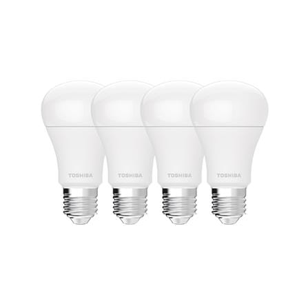 หลอด LED TOSHIBA A60 HIGH LUMEN 10 วัตต์ DAYLIGHT E27 (แพ็ก 4 ชิ้น)_0