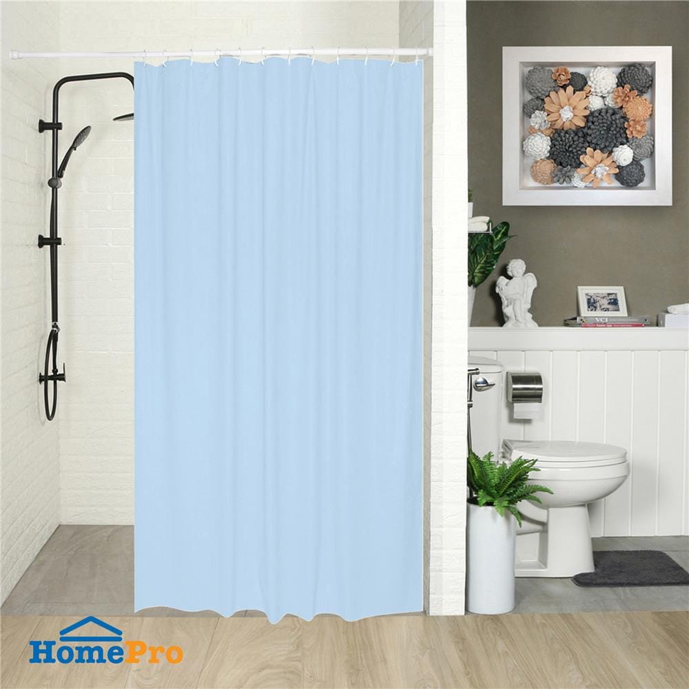 ม่านห้องน้ำ PVC WSP SCB-3/BLUE 180X180 ซม.