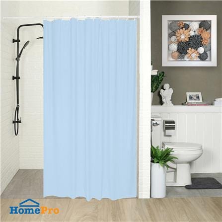 ม่านห้องน้ำ PVC WSP SCB-3/BLUE 180X180 ซม._3